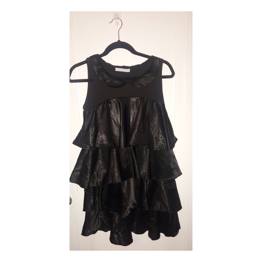 Black Ruffled Dress
